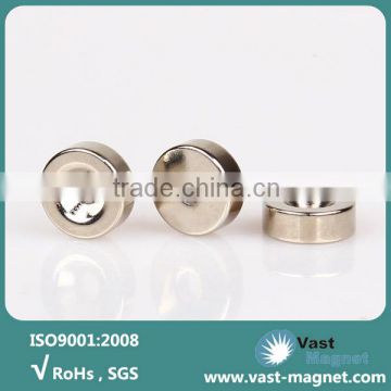 High grade sintered neodymium round magnets with holes