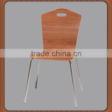 Coffee shop durable bent wood dining chair made in china
