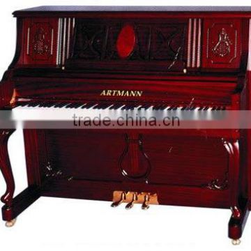 Musica Instrument Upright Piano 125C3/Red Wood Archaic