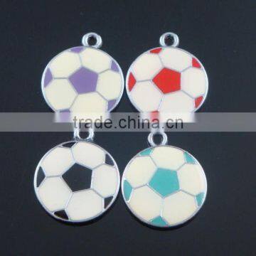 soccer shape key chain charm