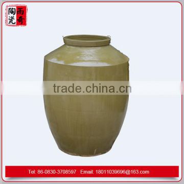 ceramic rice jar with brow color