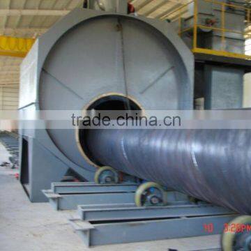 Steel pipe shot blasting machine, metal pipe shot blasting machine