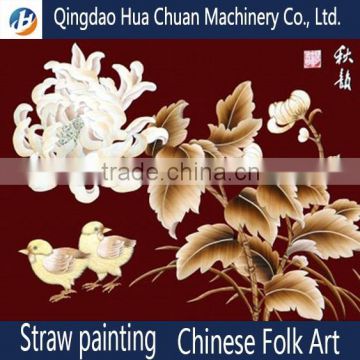 art and craft wheat straw painting