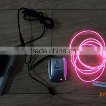AC110V-240V Sound control INVERTER"Polar light 3"OD:2.6mm Pink EL WIRE