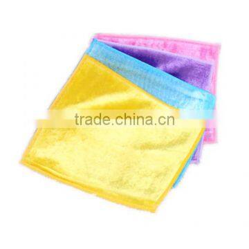 Plastic thread wood fiber washing cloth/Non stick oil Dishcloth