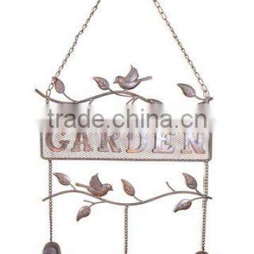 Metal bird windchime