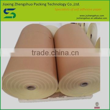 Chinese good price single sided adhesive brown kraft paper