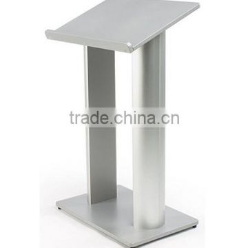 Floor Lectern Podium Stand with Double Column Design MDF with Aluminum Columns