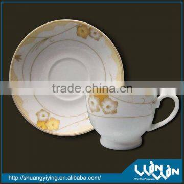 Fashionable flower surface of porcelain cup and saucer wwc-13409