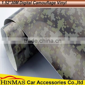 1.52x30m bubble free camouflage car wrap vinyl