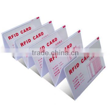 Low cost pvc 125khz thin id smart blank rfid card with EM4100 compatible chip