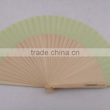 spanish folding hand fan with wooden handle