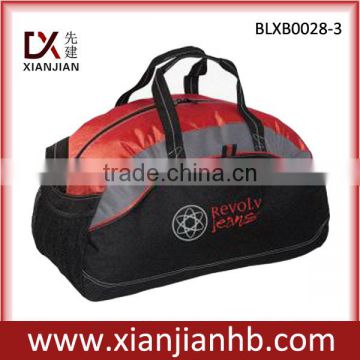 polyester red with black tote good choice strong well designed men travel bag