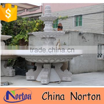 hand carved garden grey granite water fountain for sale NTMF-S534S