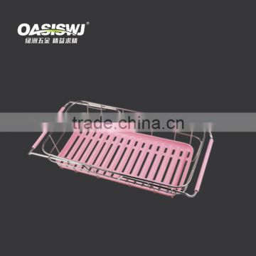2016Stainless Steel Silicone Handy Drying dish drainer rack
