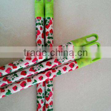 wholesale plastic coated broom handle with different pattern and size