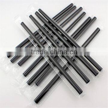 Made in China Thick Stright Plastic Black Cocktail Drinking Straws