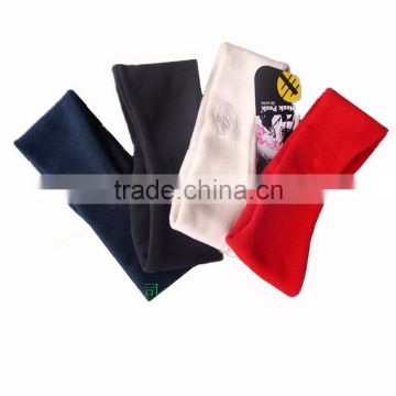 boy and girls cheap headbands exported high quality autumn winter black trim sport polar fleece headband