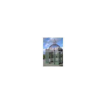 Steel Gazebo of Green Color with Round Roof