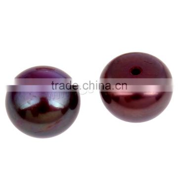Wholesale jewelry natural half drilled button fresh water pearl more colors beads