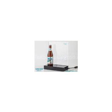 Hollow Out Counter Display Wine / Liquor Bottle Stand , Eco-friendly Acrylic