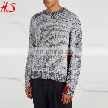 Best Selling Hot Chinese Products Custom Men's Long Sleeve Knit Jumper Sweater