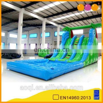 AOQI with free EN14960 certificate good selling inflatable water slide combo