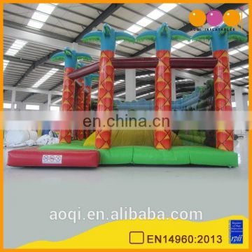 AOQI outdoor coco tree inflatable soft mountain climbing game for sale