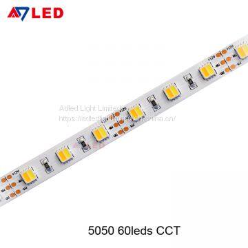 Adled Light led tape light high lumen 14.4w/m 12 volt 60leds 5050 smd multi color rgb cct led strip