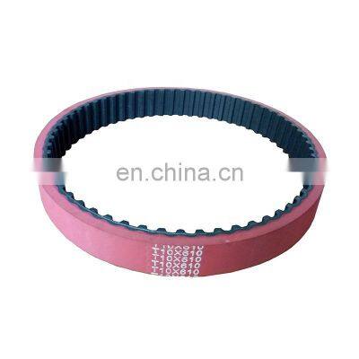 610T10  Factory Direct Rubber Timing belt with Red Rubber Coated