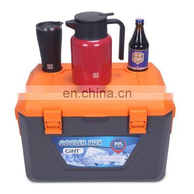 portable modern cans travel new design ice water cooler plastic portable ice chest cooler box