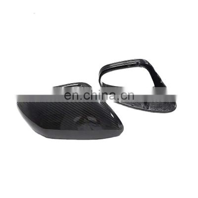 For Porsche 992 Taycan Dry Carbon Fiber Rearview Mirror Cover Replacement Style Exterior Side Mirror Cover