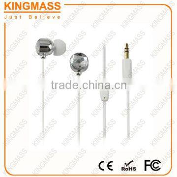 10% OFF Round gem earphone for mobile phones