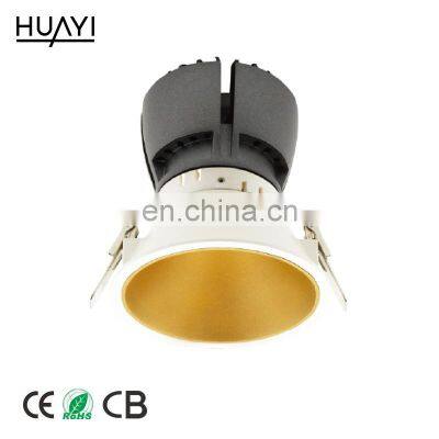 HUAYI Indoor Led Spotlight Spotlights Round Open Endless Adjustable Angle Change