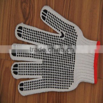 comfortable pvc dotted hand work gloves