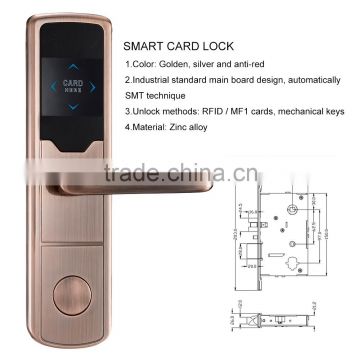 New smart security digital remote control rf card hotel electronic door locks