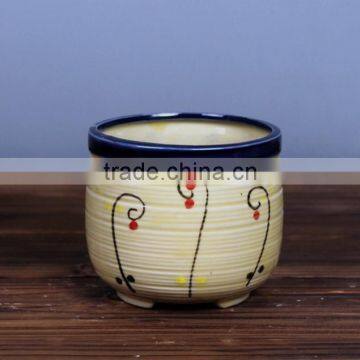 2015 new design pottery flower pot