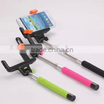 promotional gift stainless steel and ABS material selfie stick