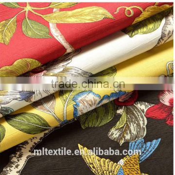 Cotton reactive printed fabric bamboo curtain decorative cloth tablecloths