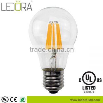 UL CE 120V 230V E26 E27 B22 800lm 1000lm dimmable filament led 8w 10w