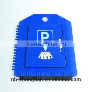 Promotional ABS parking disc with ice scraper 3 in 1