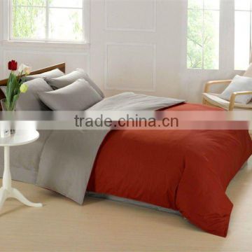 dark orange solid color bedding with sheet set