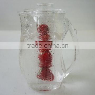 Acrylic plastic juice water infuse pitcher