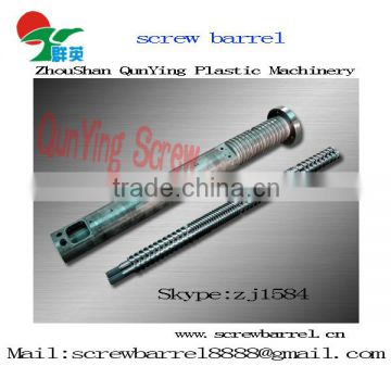 bimetallic twin parallel screw barrel for compounding machine