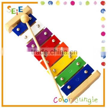 Wood educational toy music instruments for kid,wooden xylophone music notes