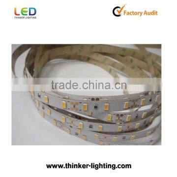 high lumen 5630 LED strip light 60pcs/m cuttable for each group DC12V 3 years warranty