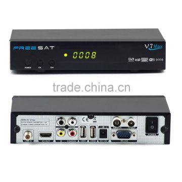 Stocks for newest Freesat V7 Max with RF,Powervu, bisskeyhd High Definition digital satellite receiver cccam, youtube