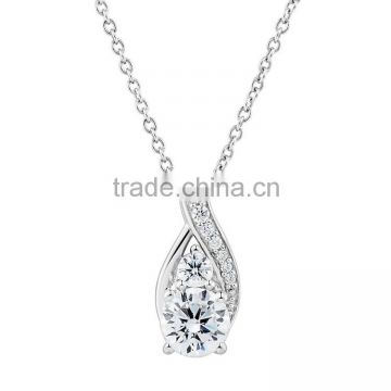 long silver jewelry chain with pendant for women
