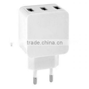 2015 hot sale triple port travel charger for apple, samsung, smartphone 3.1A