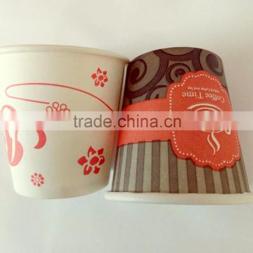 Custom printed 2.5 oz, 3 oz, 4 oz, single PE wall paper tea tasting cup